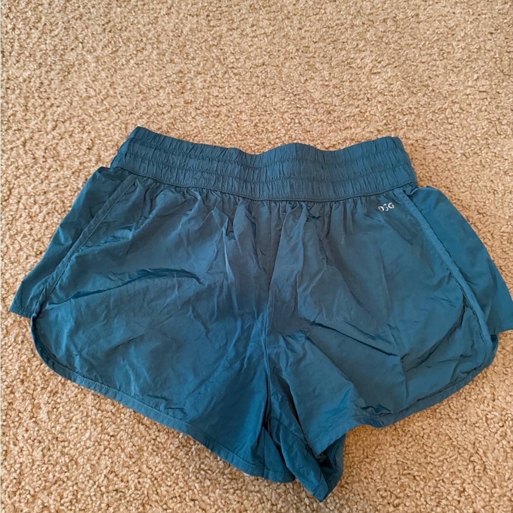 DSG Blue Athletic Shorts Moisture-Wicking Elastic Waistband